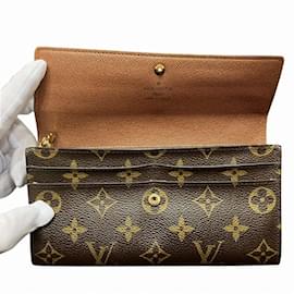 Louis Vuitton-Louis Vuitton Monogram Portefeuille Sarah Long Wallet-Brown