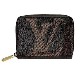 Louis Vuitton-Louis Vuitton Monogram Giant Zippy Coin Purse-Brown