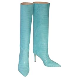Autre Marque-Boots-Turquoise