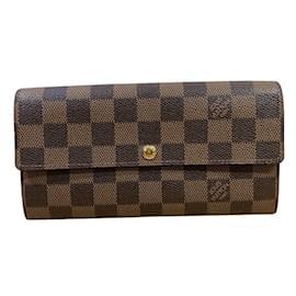 Louis Vuitton-Louis Vuitton Damier Portefeuille Sarah Long Wallet-Brown