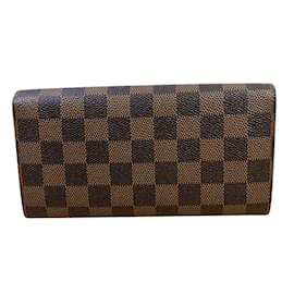 Louis Vuitton-Louis Vuitton Damier Portefeuille Sarah Long Wallet-Brown