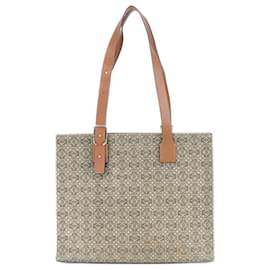 Loewe-Loewe Anagram Buckle Horizontal Leather Canvas Shoulder Bag-Green