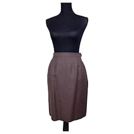 Yves Saint Laurent-Brown wool YSL Rive Gauche 1994-Brown