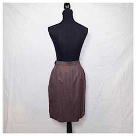 Yves Saint Laurent-Brown wool YSL Rive Gauche 1994-Brown
