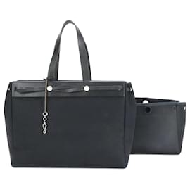 Hermès-Hermes Her Bag Black Leather Shoulder Bag-Black