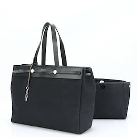 Hermès-Hermes Her Bag Black Leather Shoulder Bag-Black