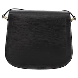Louis Vuitton-LOUIS VUITTON Epi Saint Cloud GM Sac à épaule Noir M52192 LV Auth ep7029-Noir