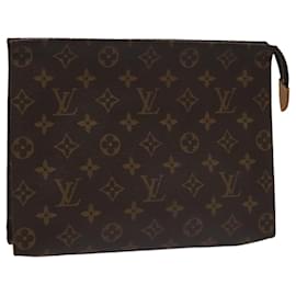 Louis Vuitton-LOUIS VUITTON Monogram Poche Toilette 26 Pouch M47542 LV Auth yk16219-Monogram