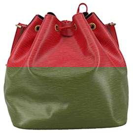 Louis Vuitton-LOUIS VUITTON Epi Petit Noe Shoulder Bag Red M44107 LV Auth 107068-Red