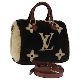 Louis Vuitton-LOUIS VUITTON Monogram Teddy Speedy Bandouliere 25 Bag 2way M55422 Auth 106300S-Brown