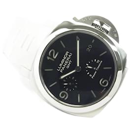 Panerai-PANERAI Luminor 1950 3 DAY'S GMT Power Reserve PAM00347 Mens-Silvery