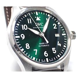 IWC-IWC Pilot's watch markXX green calf strap unused Mens-Silvery