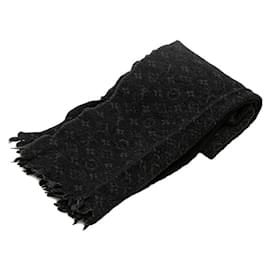 Louis Vuitton-Lenço Clássico Monogram da Louis Vuitton-Preto