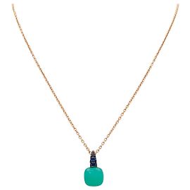 Pomellato 'Capri' Halskette, Gold, Chrysopras, Saphire. Andere
