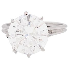 inconnue Solitaire ouro branco, diamante de 4,02 quilates. Outro