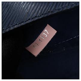 Louis Vuitton-Louis Vuitton Epi Braided Twist Shoulder Bag MM in Navy and Rose Ballerine-Navy blue