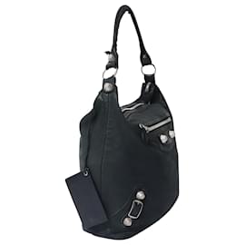 Balenciaga-Balenciaga Motocross Day Bag in Dark Green Leather-Green