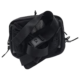 Y3-Y-3 Yohji Yamamoto Logo  3-Way Sling Bag in Black Nylon-Black