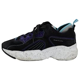 Acne-Acne Studios Rockaway Sneakers in Black Suede-Black