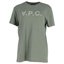 Apc T-shirt en coton vert avec impression du logo A.P.C VPC Vert