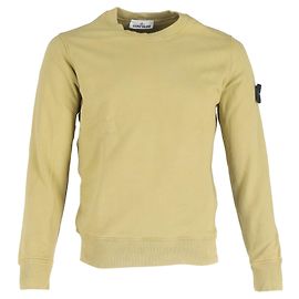 Moleton de fleece tingido Stone Island em algodão bege escuro Bege