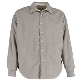 Camisa overshirt reversível acolchoada Oddy da Acne Studios em algodão marrom Marrom