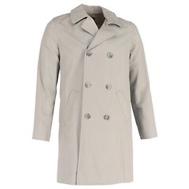 Apc Abrigo de doble botonadura A.P.C. en algodón gris Gris