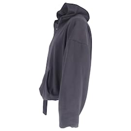 Yeezy-Yeezy x Gap Logo Hoodie in Grey Cotton-Grey