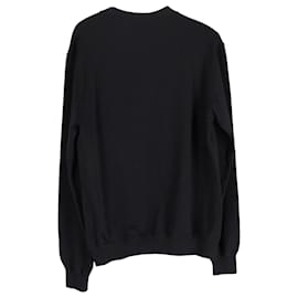 Dolce & Gabbana-Dolce and Gabbana Crystal D&G  Royal Love Sweater in Black Print Cotton-Black