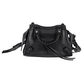 Balenciaga-Sac Mini City Neo Classique Balenciaga en cuir noir-Noir
