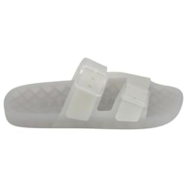 Balenciaga-Balenciaga Mallorca Slides in White Rubber-White