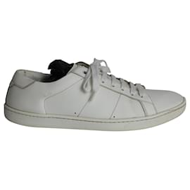 Saint Laurent-Saint Laurent SL01 Classic Sneakers in White Leather-White