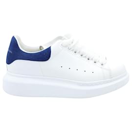 Alexander Mcqueen-Alexander McQueen Oversized Low Top Sneakers in White Leather -White