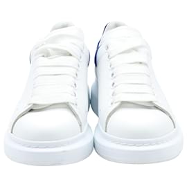 Alexander Mcqueen-Alexander McQueen Oversized Low Top Sneakers in White Leather -White