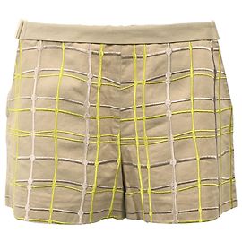 Short bordado Bottega Veneta em algodão marrom Marrom