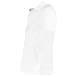 Burberry-Burberry Polo Shirt in White Cotton-White