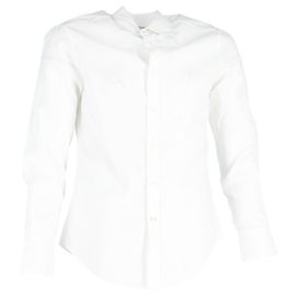 Camisa Slim Fit de algodón blanco Royal Oxford MOP de Brunello Cucinelli Blanco