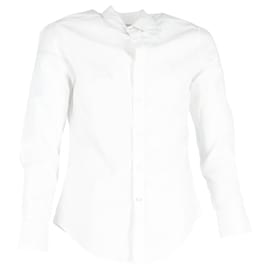 Brunello Cucinelli-Chemise Slim Fit en coton blanc Royal Oxford MOP de Brunello Cucinelli-Blanc