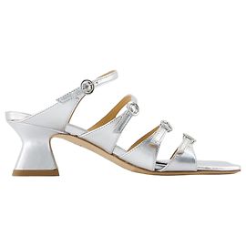 Eanna Pumps - Aeyde - Leather - Silver Silvery Metallic