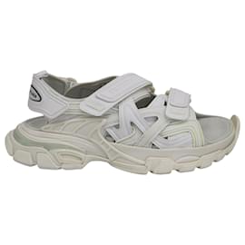 Balenciaga-Balenciaga Track Sandals in White Polyurethane -White