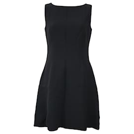 Dior-Dior Sleeveless Mini Dress in Black Silk-Black