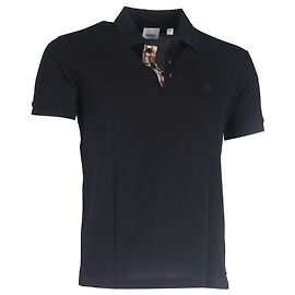 Polo Burberry in cotone nero Nero