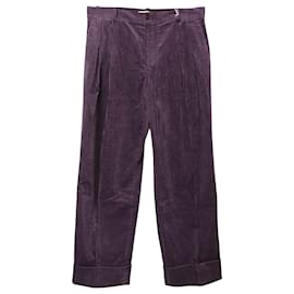 Acne-Acne Studios Persei Corduroy Pants in Purple Cotton-Purple