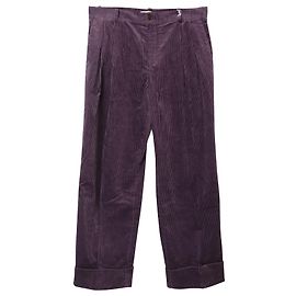 Calças de veludo cotelê Persei da Acne Studios em algodão roxo Roxo