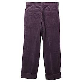 Acne-Acne Studios Persei Corduroy Pants in Purple Cotton-Purple