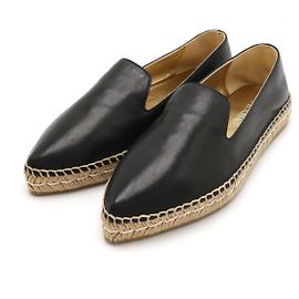 Espadrillas in pelle Prada Nero