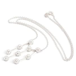 Autre Marque-White Gold Diamond Queen Jewelry Necklace-White