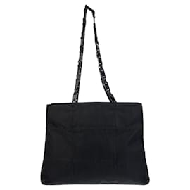 Prada-Prada Nylon Tessuto Logo Tote Bag-Black