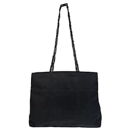 Prada-Prada Nylon Tessuto Logo Tote Bag-Black