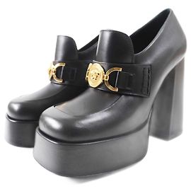 Versace Medusa Metal Leather Platform Pumps Other